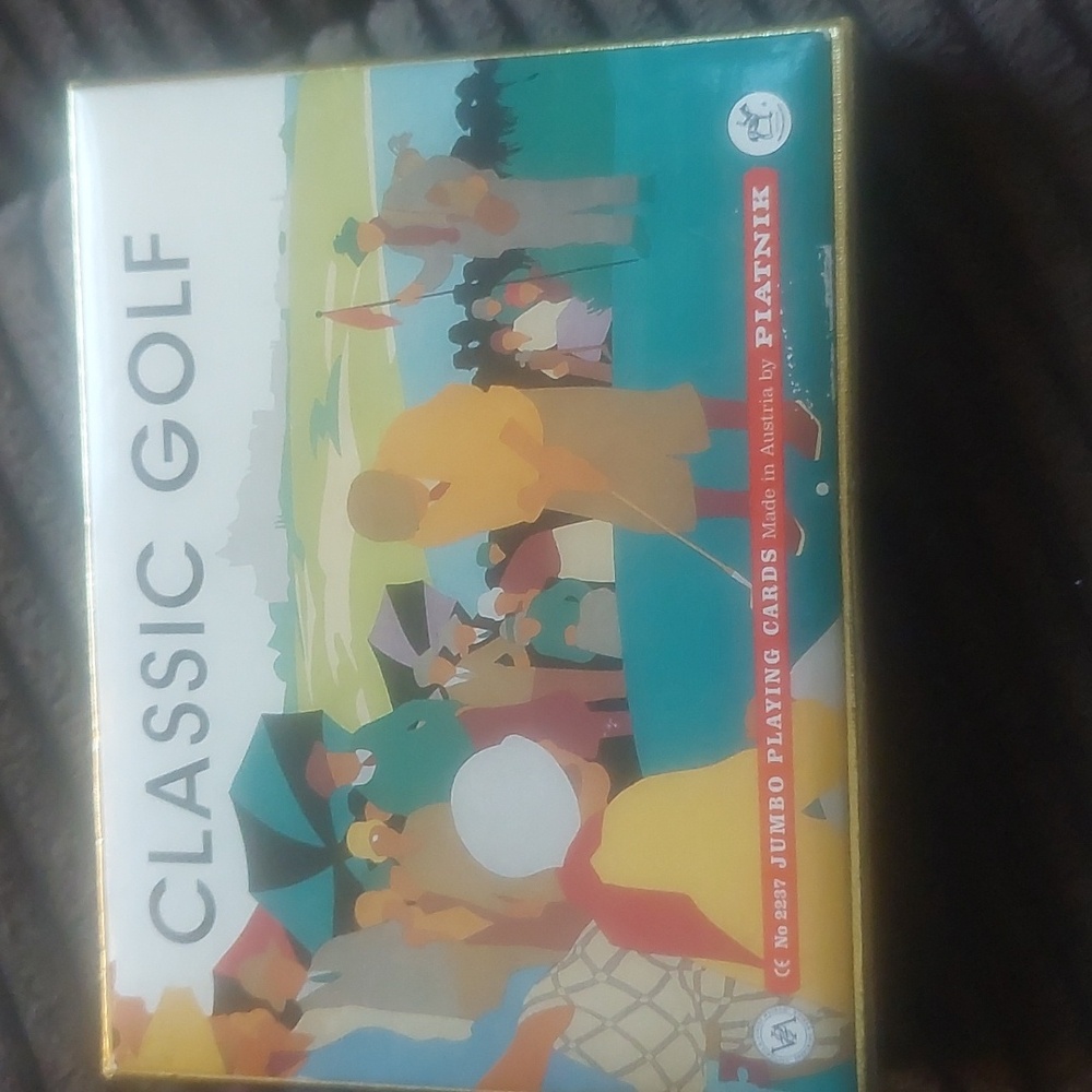 Vintage Piatnik Golf playing cards.